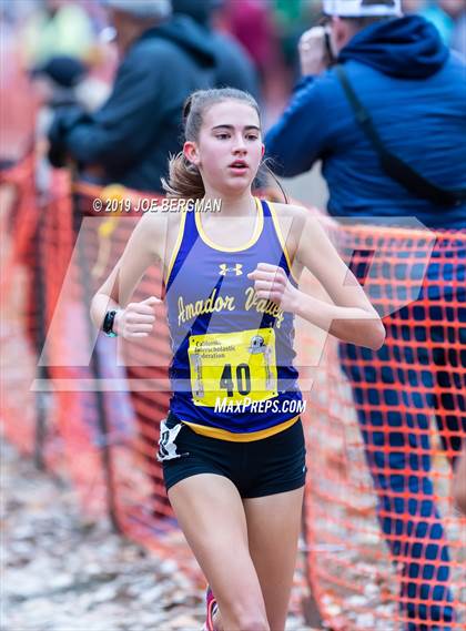 Thumbnail 2 in CIF State Cross Country Championships (Girls D1 Race) photogallery.