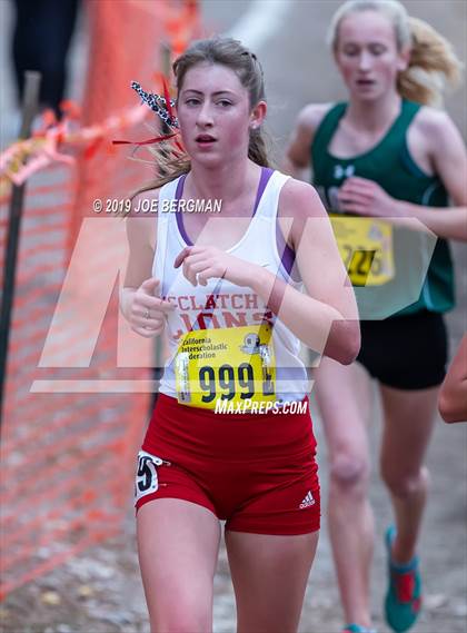 Thumbnail 1 in CIF State Cross Country Championships (Girls D1 Race) photogallery.