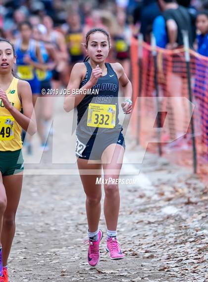 Thumbnail 1 in CIF State Cross Country Championships (Girls D1 Race) photogallery.