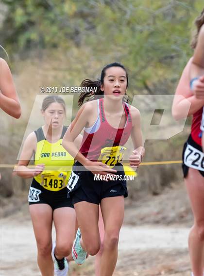Thumbnail 1 in CIF State Cross Country Championships (Girls D1 Race) photogallery.