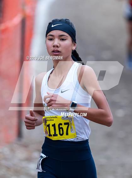 Thumbnail 1 in CIF State Cross Country Championships (Girls D1 Race) photogallery.