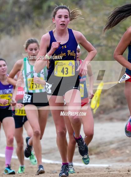 Thumbnail 1 in CIF State Cross Country Championships (Girls D1 Race) photogallery.