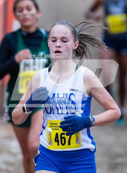 Thumbnail 2 in CIF State Cross Country Championships (Girls D1 Race) photogallery.