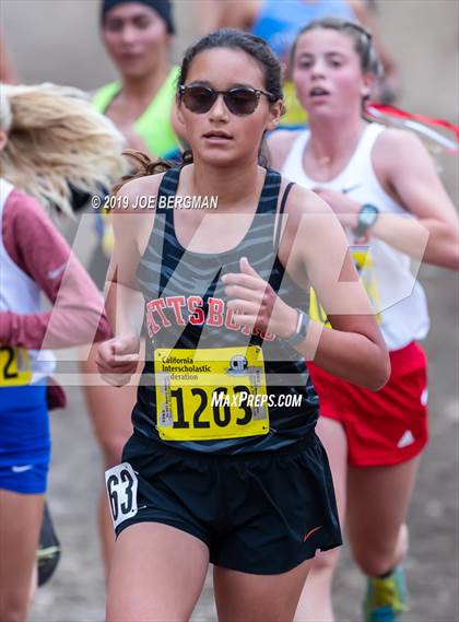 Thumbnail 1 in CIF State Cross Country Championships (Girls D1 Race) photogallery.