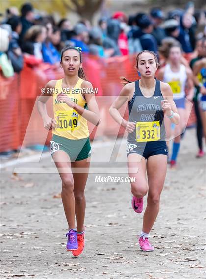 Thumbnail 2 in CIF State Cross Country Championships (Girls D1 Race) photogallery.