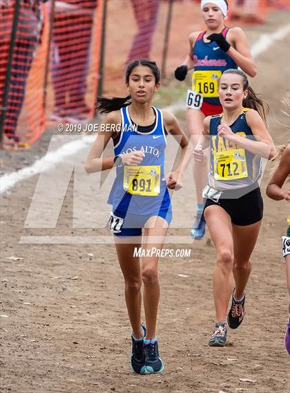 Thumbnail 1 in CIF State Cross Country Championships (Girls D1 Race) photogallery.