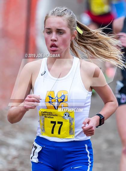 Thumbnail 3 in CIF State Cross Country Championships (Girls D1 Race) photogallery.