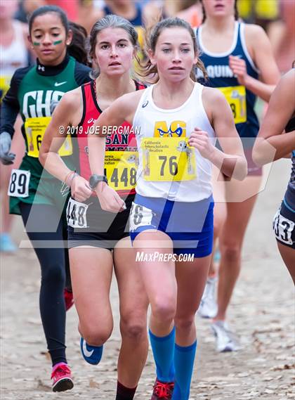 Thumbnail 1 in CIF State Cross Country Championships (Girls D1 Race) photogallery.