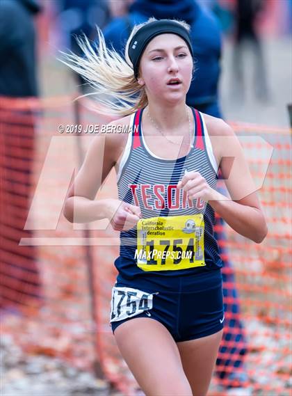 Thumbnail 3 in CIF State Cross Country Championships (Girls D1 Race) photogallery.