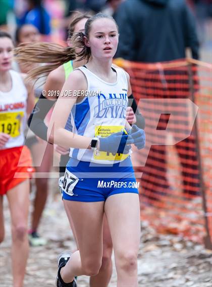 Thumbnail 1 in CIF State Cross Country Championships (Girls D1 Race) photogallery.