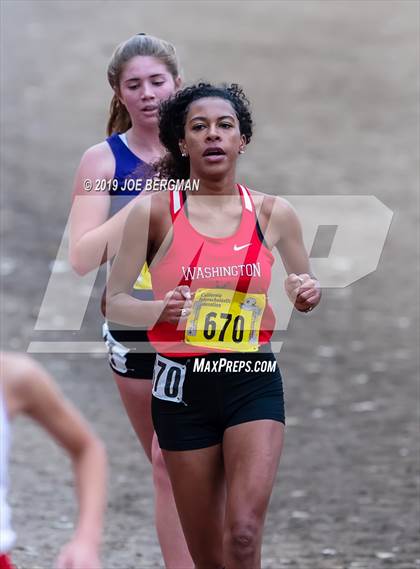 Thumbnail 2 in CIF State Cross Country Championships (Girls D1 Race) photogallery.