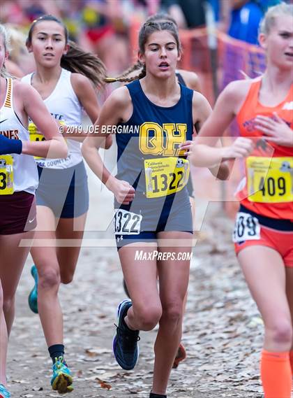 Thumbnail 2 in CIF State Cross Country Championships (Girls D1 Race) photogallery.