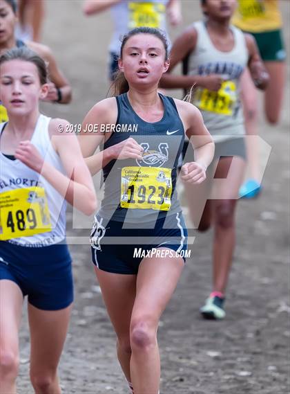 Thumbnail 2 in CIF State Cross Country Championships (Girls D1 Race) photogallery.