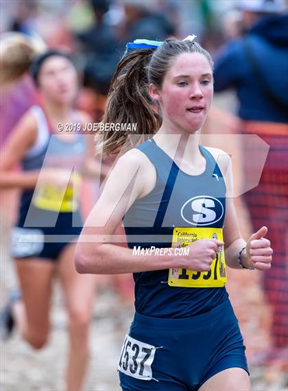 Thumbnail 2 in CIF State Cross Country Championships (Girls D1 Race) photogallery.