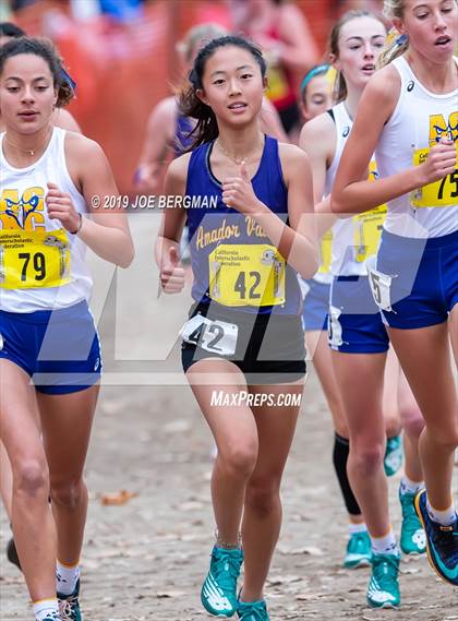 Thumbnail 2 in CIF State Cross Country Championships (Girls D1 Race) photogallery.