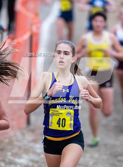 Thumbnail 3 in CIF State Cross Country Championships (Girls D1 Race) photogallery.