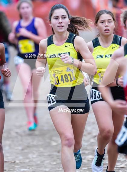 Thumbnail 3 in CIF State Cross Country Championships (Girls D1 Race) photogallery.