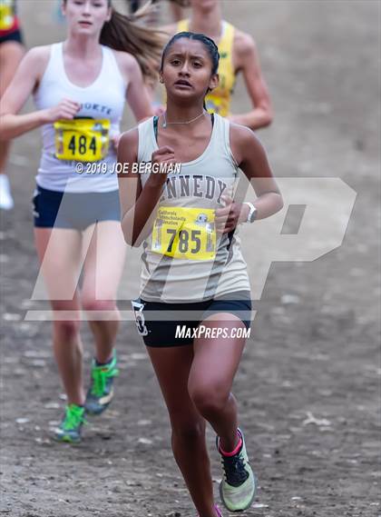 Thumbnail 1 in CIF State Cross Country Championships (Girls D1 Race) photogallery.