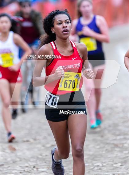 Thumbnail 1 in CIF State Cross Country Championships (Girls D1 Race) photogallery.