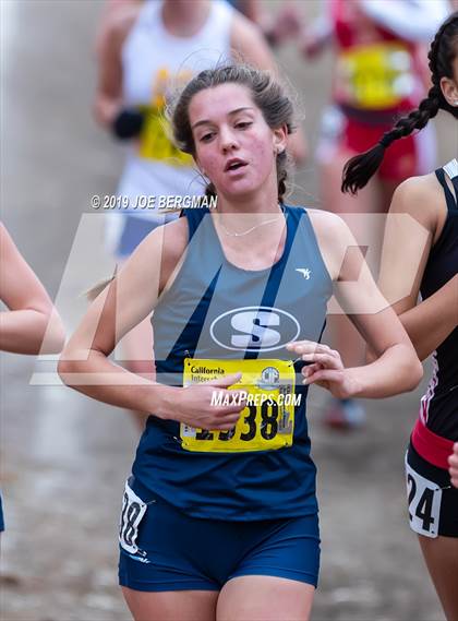 Thumbnail 1 in CIF State Cross Country Championships (Girls D1 Race) photogallery.