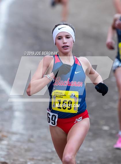 Thumbnail 1 in CIF State Cross Country Championships (Girls D1 Race) photogallery.