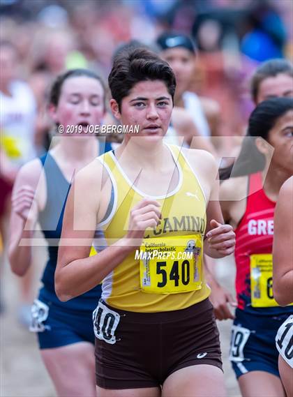 Thumbnail 2 in CIF State Cross Country Championships (Girls D1 Race) photogallery.