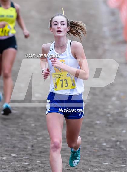 Thumbnail 1 in CIF State Cross Country Championships (Girls D1 Race) photogallery.