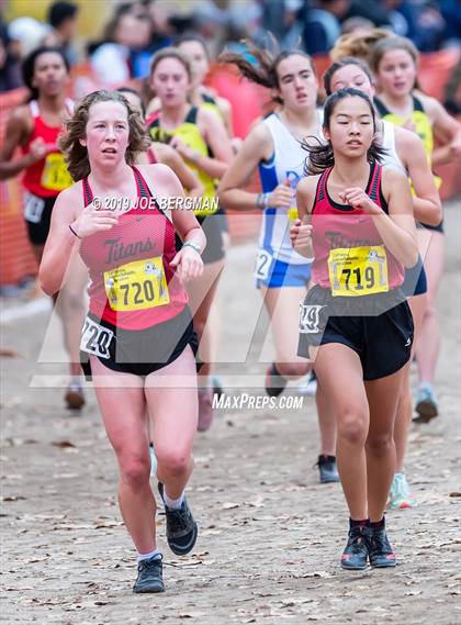 Thumbnail 2 in CIF State Cross Country Championships (Girls D1 Race) photogallery.