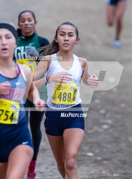 Thumbnail 2 in CIF State Cross Country Championships (Girls D1 Race) photogallery.