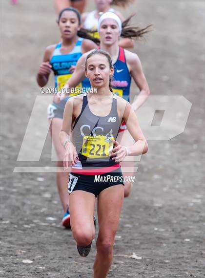 Thumbnail 3 in CIF State Cross Country Championships (Girls D1 Race) photogallery.