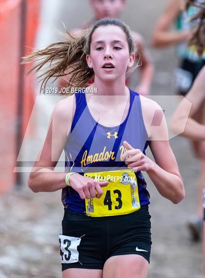 Thumbnail 2 in CIF State Cross Country Championships (Girls D1 Race) photogallery.