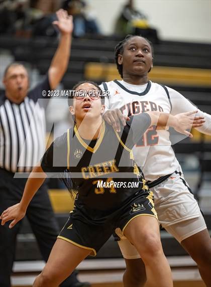Thumbnail 2 in Gray's Creek vs South View (2023 Cumberland County Schools Holiday Classic Tournament) photogallery.