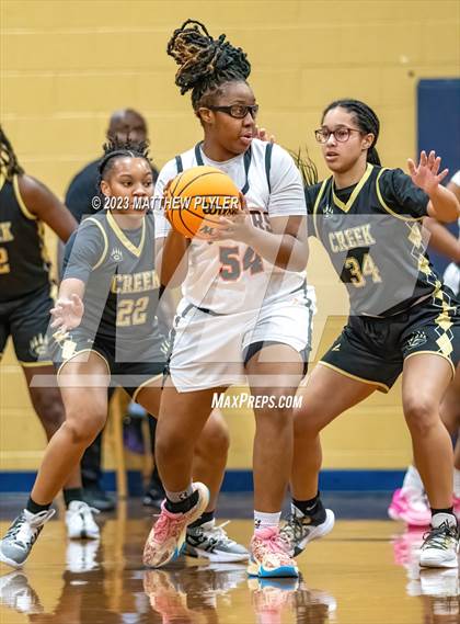 Thumbnail 3 in Gray's Creek vs South View (2023 Cumberland County Schools Holiday Classic Tournament) photogallery.