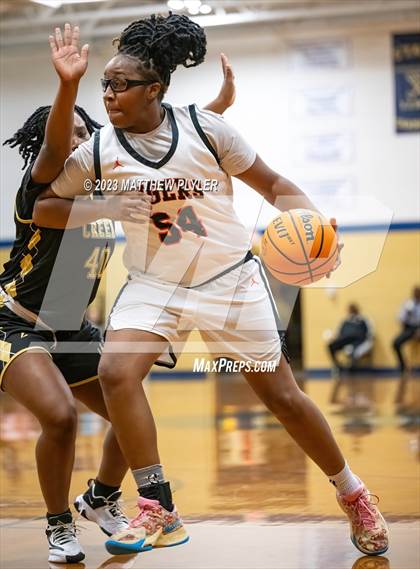Thumbnail 2 in Gray's Creek vs South View (2023 Cumberland County Schools Holiday Classic Tournament) photogallery.