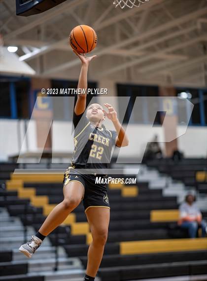 Thumbnail 2 in Gray's Creek vs South View (2023 Cumberland County Schools Holiday Classic Tournament) photogallery.