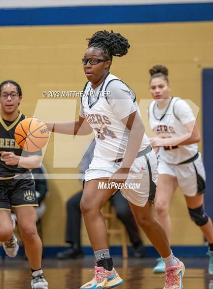 Thumbnail 2 in Gray's Creek vs South View (2023 Cumberland County Schools Holiday Classic Tournament) photogallery.