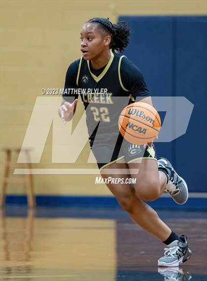 Thumbnail 3 in Gray's Creek vs South View (2023 Cumberland County Schools Holiday Classic Tournament) photogallery.