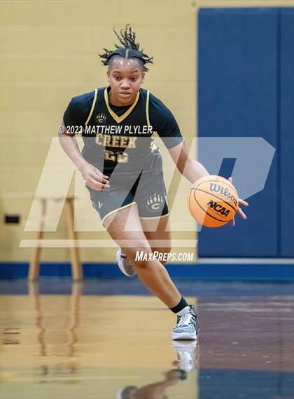Thumbnail 1 in Gray's Creek vs South View (2023 Cumberland County Schools Holiday Classic Tournament) photogallery.