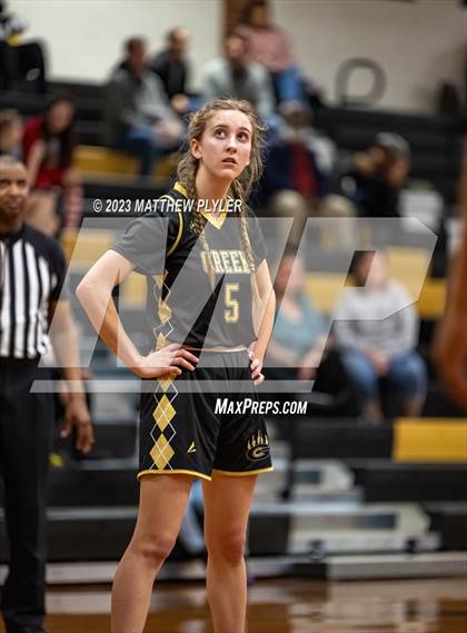 Thumbnail 3 in Gray's Creek vs South View (2023 Cumberland County Schools Holiday Classic Tournament) photogallery.