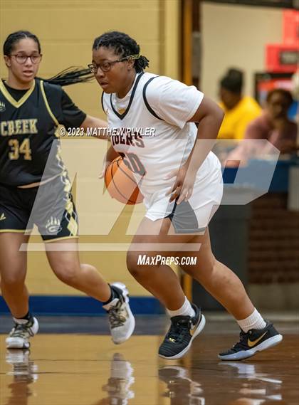 Thumbnail 2 in Gray's Creek vs South View (2023 Cumberland County Schools Holiday Classic Tournament) photogallery.