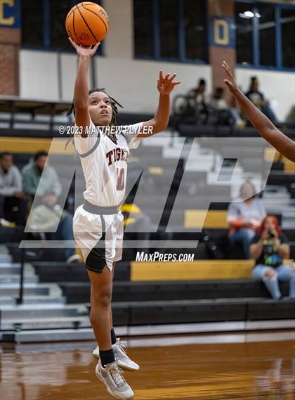 Thumbnail 3 in Gray's Creek vs South View (2023 Cumberland County Schools Holiday Classic Tournament) photogallery.
