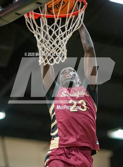 Thumbnail 1 in Springdale Prep vs. Kid Star Rising Christian Academy (Veterans Showcase 2025) photogallery.