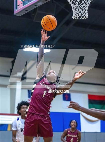 Thumbnail 2 in Springdale Prep vs. Kid Star Rising Christian Academy (Veterans Showcase 2025) photogallery.