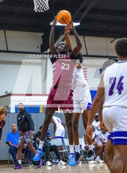 Thumbnail 2 in Springdale Prep vs. Kid Star Rising Christian Academy (Veterans Showcase 2025) photogallery.