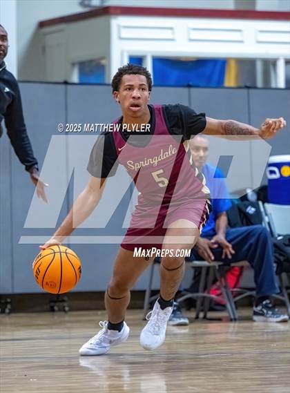 Thumbnail 3 in Springdale Prep vs. Kid Star Rising Christian Academy (Veterans Showcase 2025) photogallery.