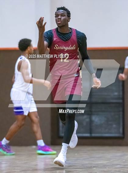 Thumbnail 2 in Springdale Prep vs. Kid Star Rising Christian Academy (Veterans Showcase 2025) photogallery.