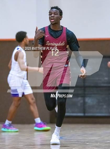 Thumbnail 3 in Springdale Prep vs. Kid Star Rising Christian Academy (Veterans Showcase 2025) photogallery.