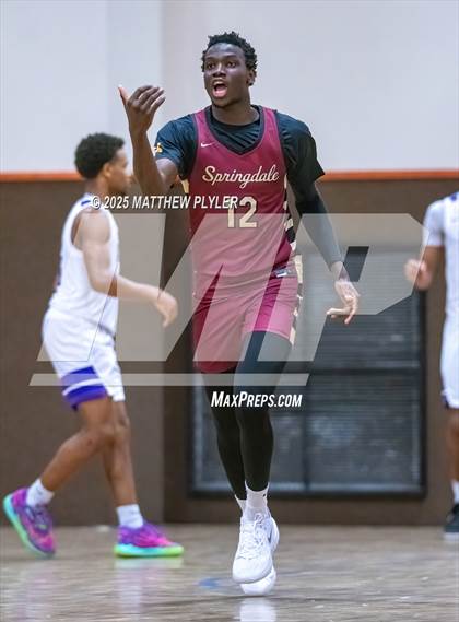 Thumbnail 1 in Springdale Prep vs. Kid Star Rising Christian Academy (Veterans Showcase 2025) photogallery.