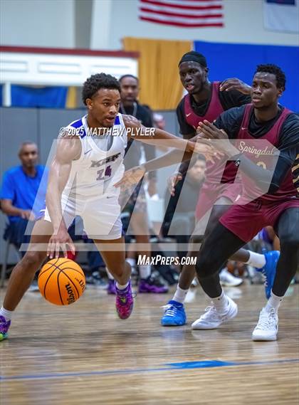 Thumbnail 2 in Springdale Prep vs. Kid Star Rising Christian Academy (Veterans Showcase 2025) photogallery.