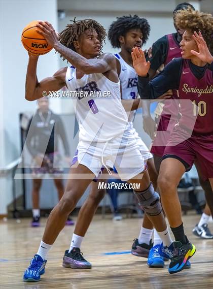 Thumbnail 1 in Springdale Prep vs. Kid Star Rising Christian Academy (Veterans Showcase 2025) photogallery.